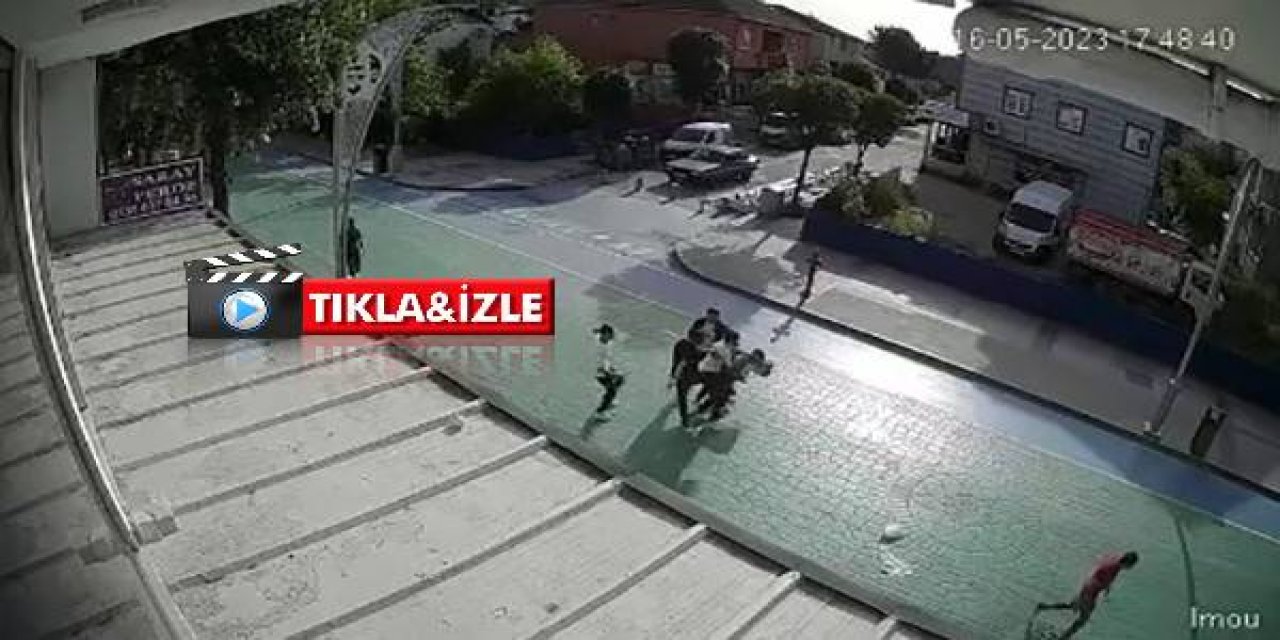 Gençlerin sokak kavgası kameraya böyle yansıdı!