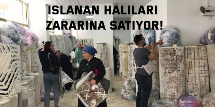 Islanan halıları zararına satıyor!