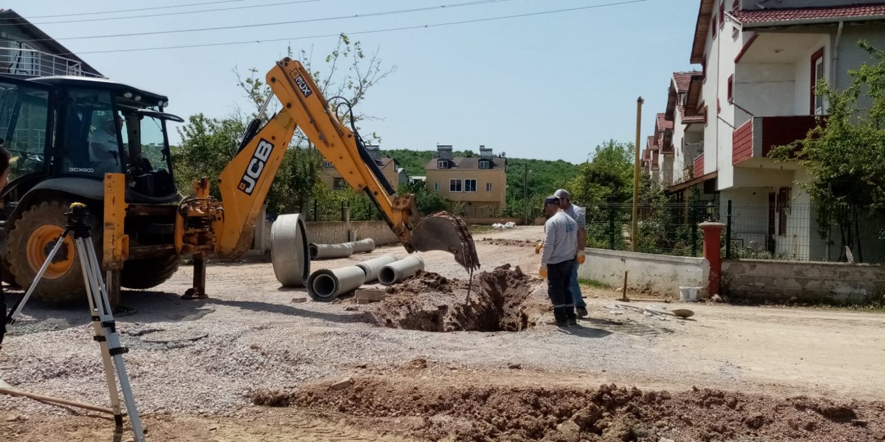 İSU’dan yağmur suyu hattı çalışması