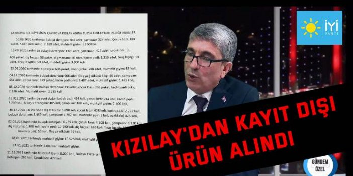 Kızılay'dan kayıt dışı ürün alındı