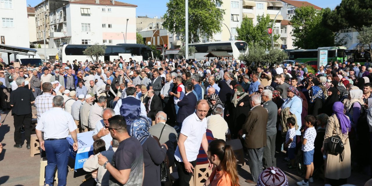 Hacı adayları kutsal topraklara uğurlandı