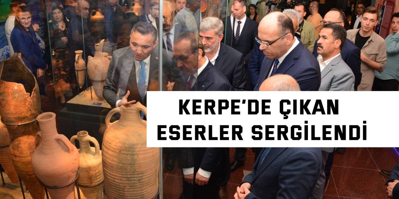 Kerpe’de çıkan eserler sergilendi