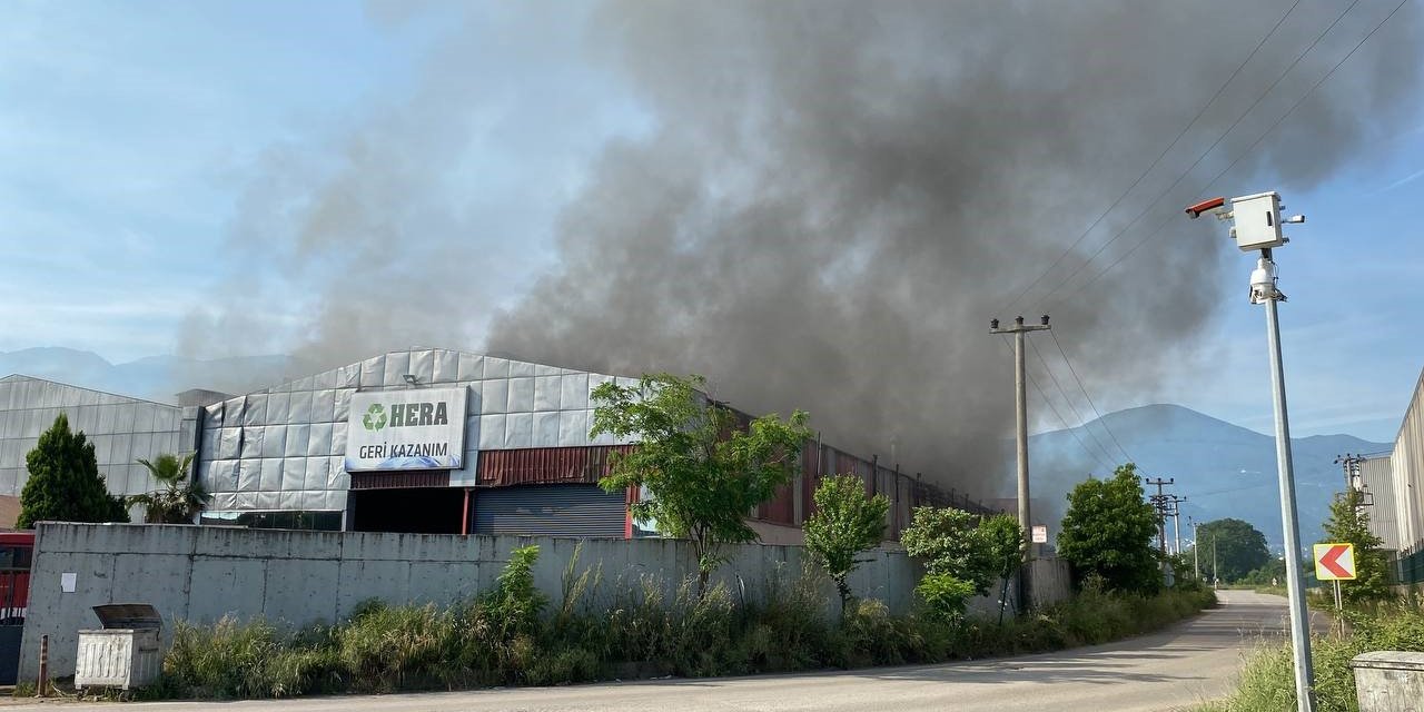 Kocaeli'de fabrika yangını