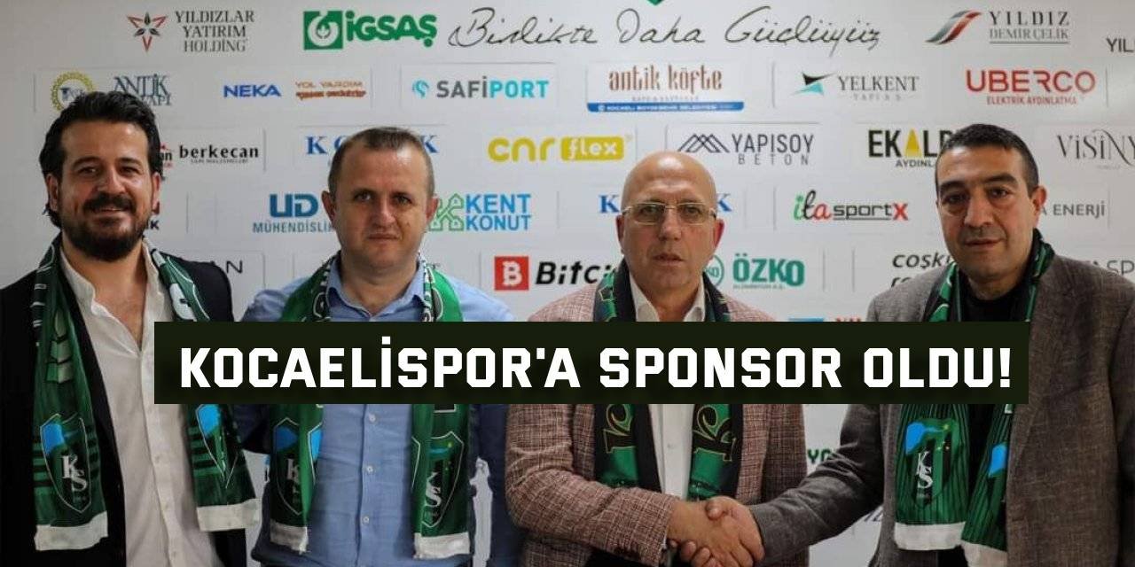 Kocaelispor'a sponsor oldu!
