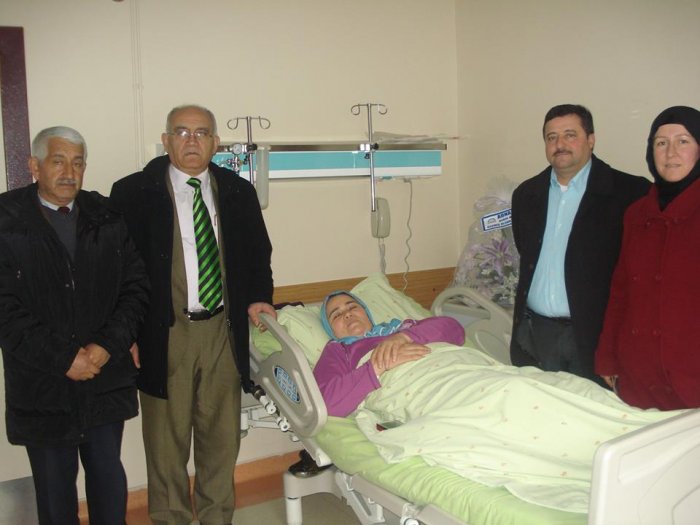 Muhtarlardan geçmiş olsun ziyareti