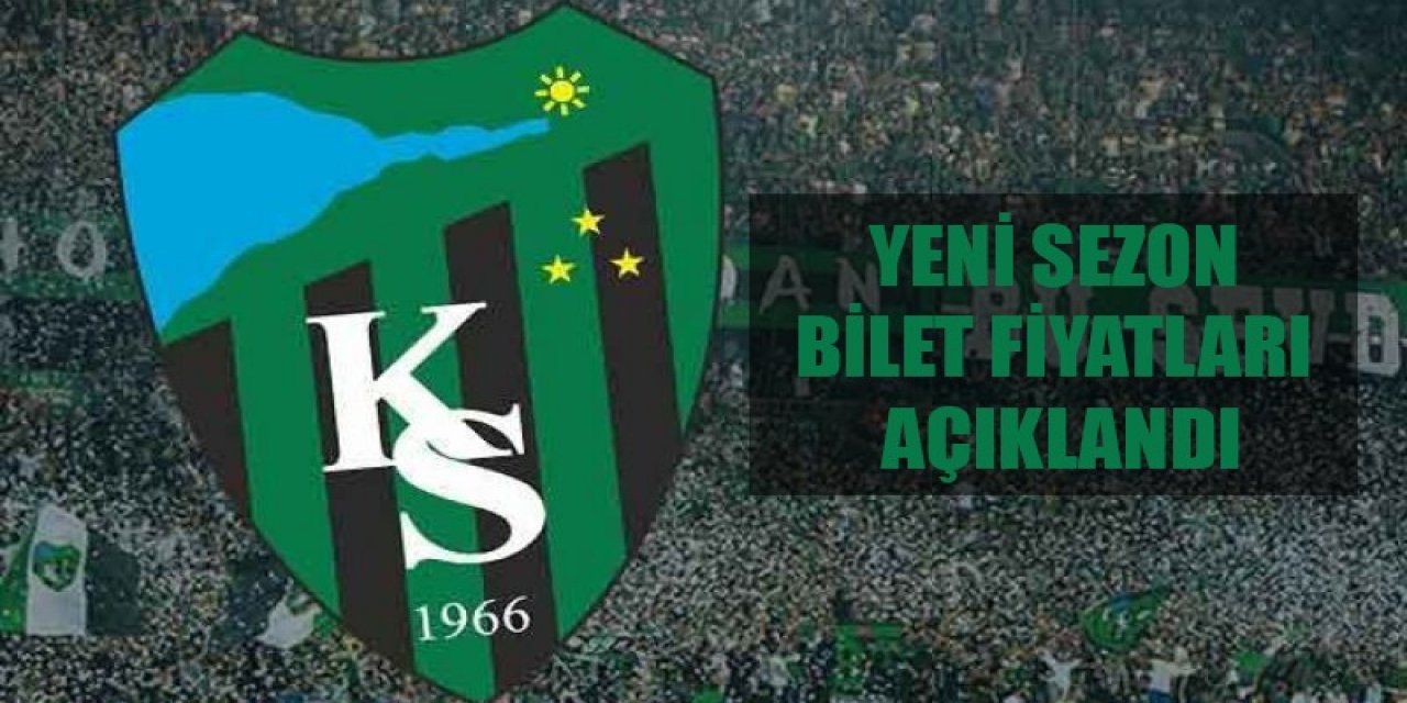 Yeni sezon bilet fiyatları açıklandı