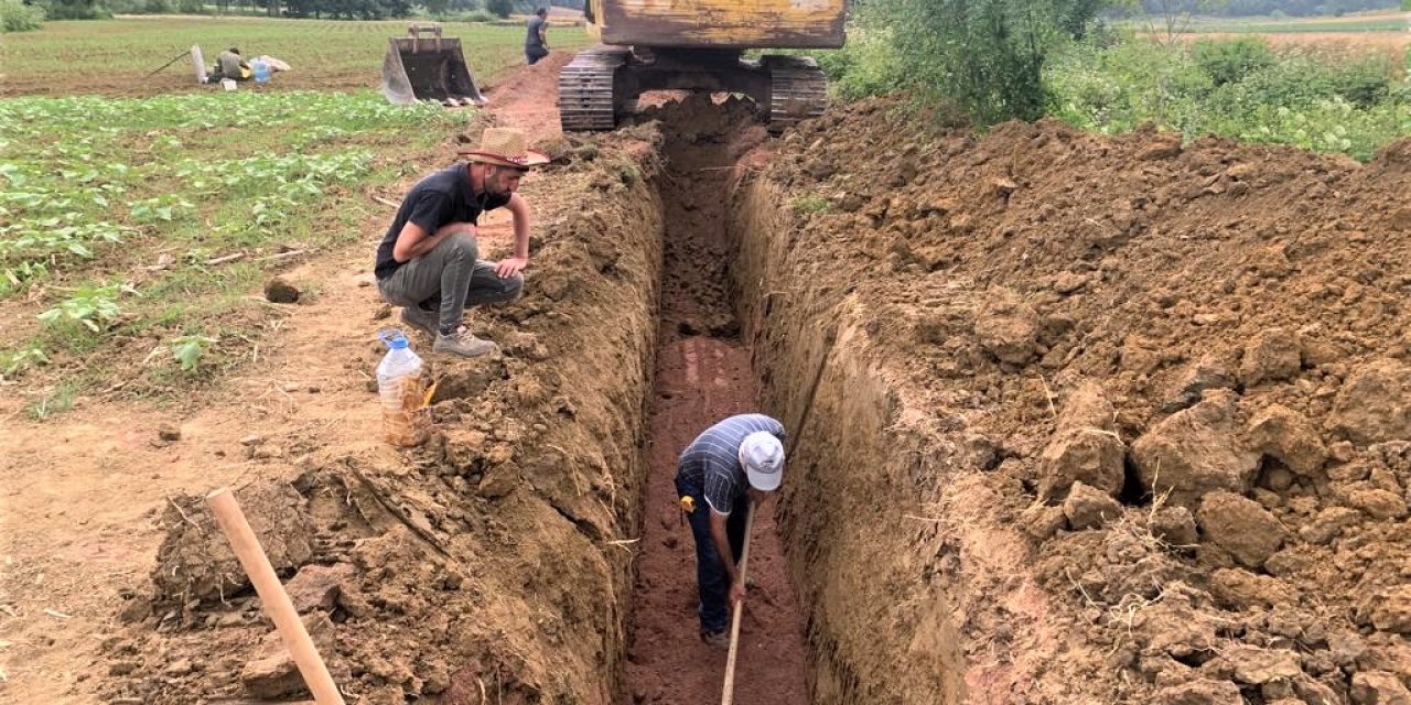 İSU Toramanlar Göleti’nde çalışma yapıyor