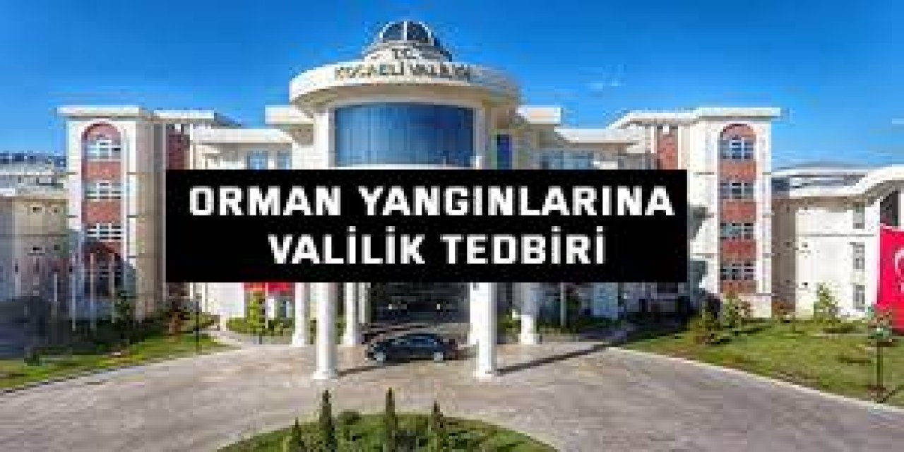 Orman yangınlarına valilik tedbiri