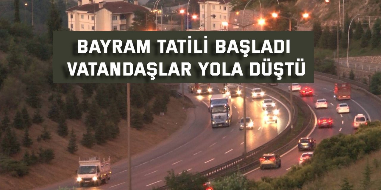 Tatil için vatandaşlar yola düştü