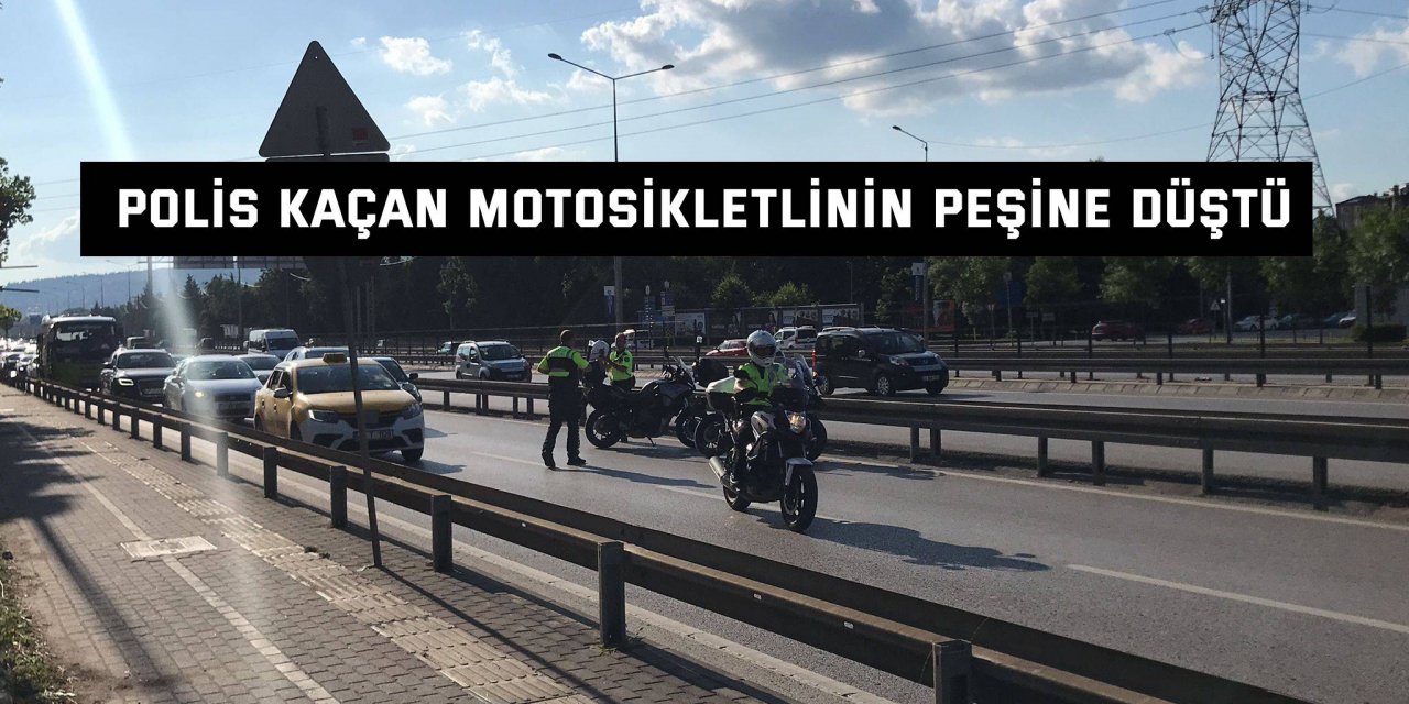 Polis kaçan motosikletlinin peşine düştü