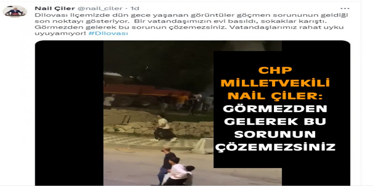 CHP Milletvekili Nail Çiler: Görmezden gelerek bu sorunu çözemezsiniz