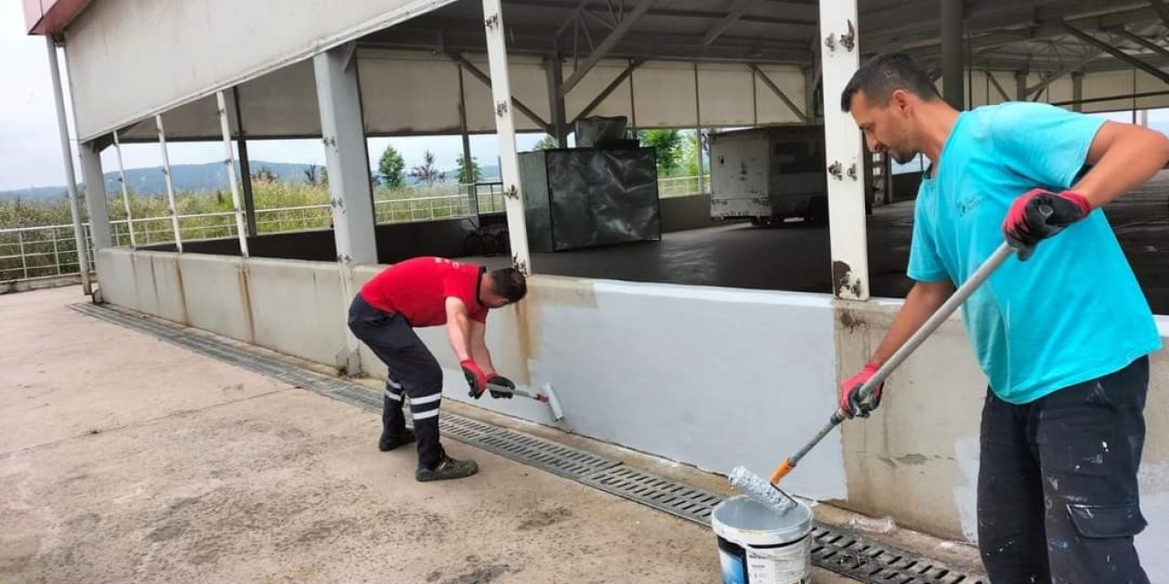 Ayazma Kapalı Pazarı’na bakım çalışması