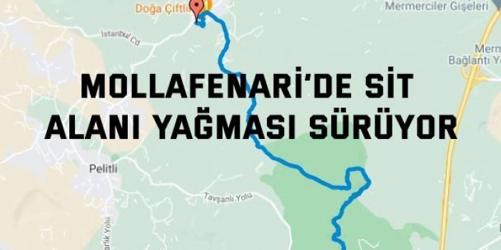 Mollafenari’de SİT alanı yağması sürüyor