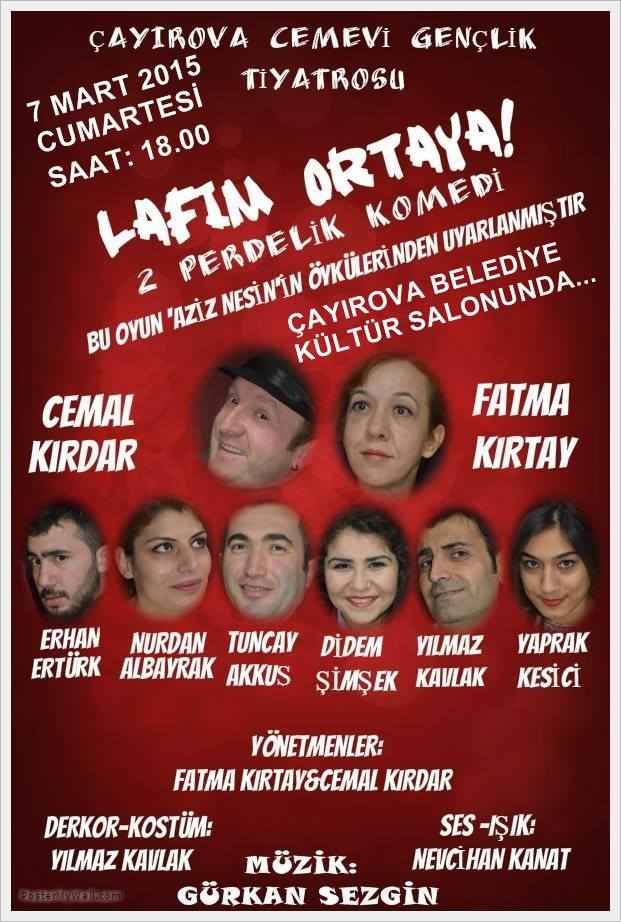 “Lafım ortaya” Çayırova’da sergilenecek