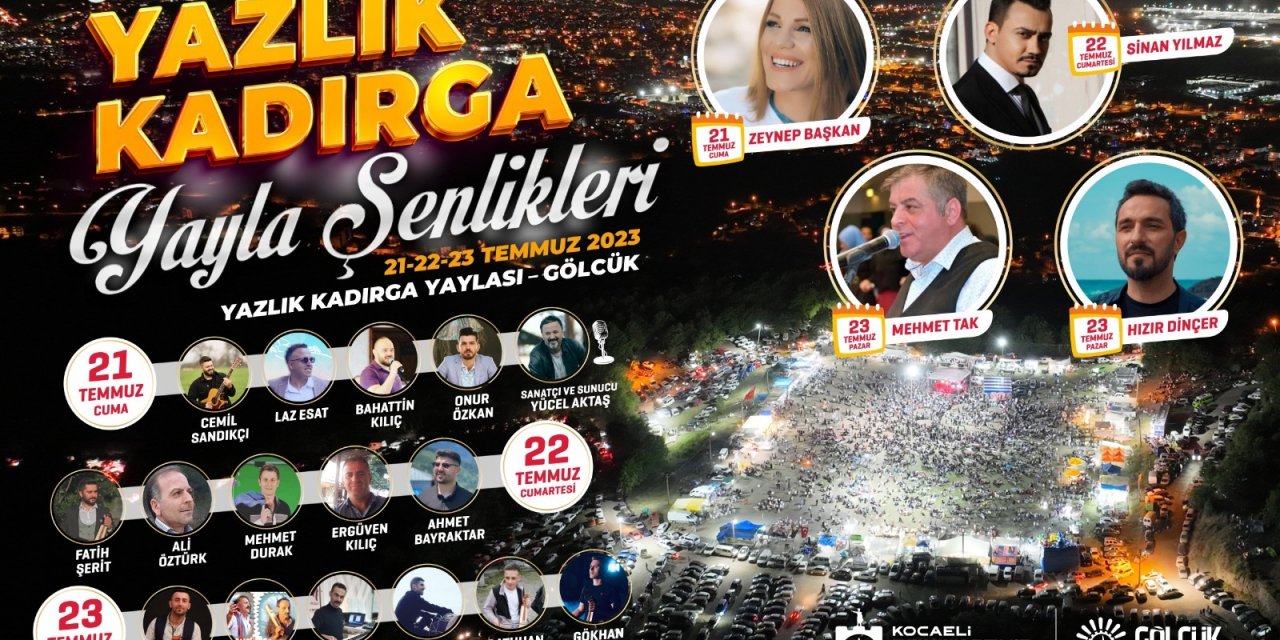 Yazlık Kadırga Şenlikleri; 21-22-23 Temmuz'da