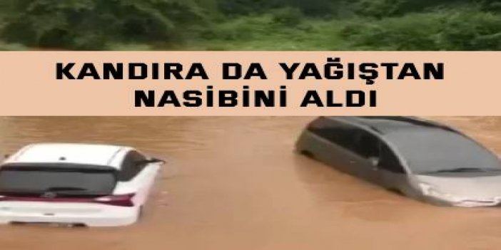 Kandıra da yağıştan nasibini aldı