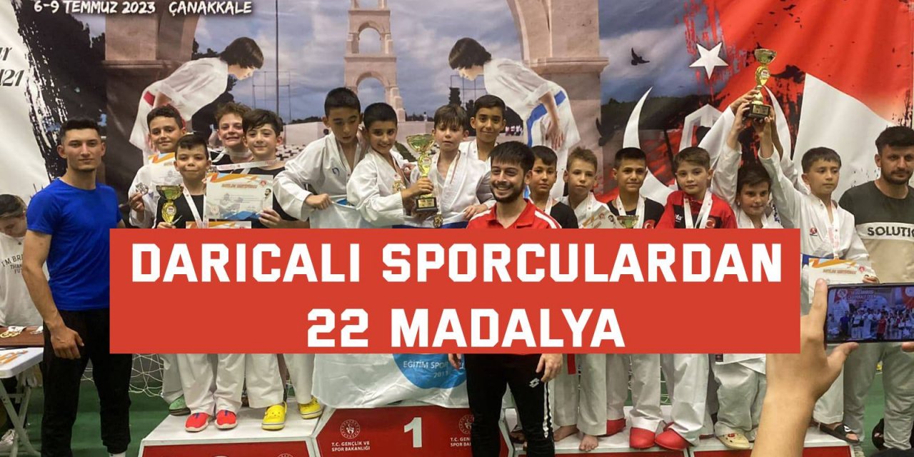 Darıcalı sporculardan 22 madalya