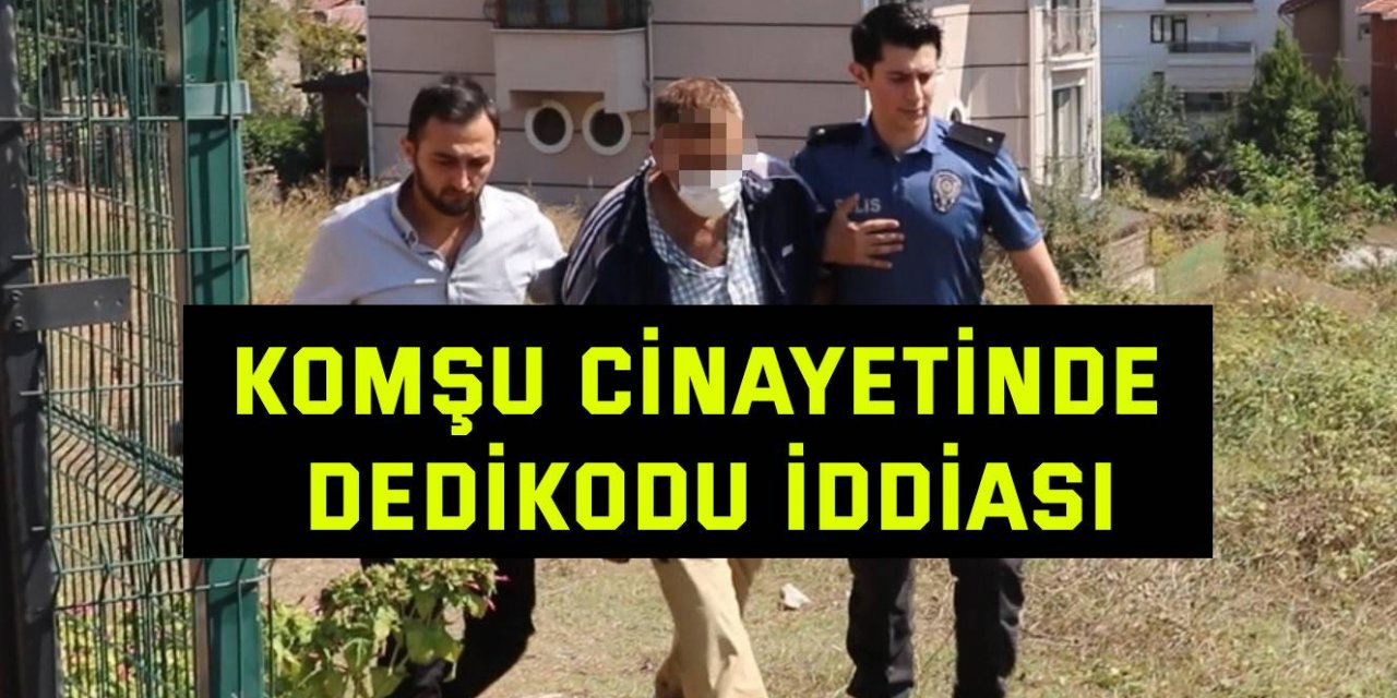 Komşu cinayetinde dedikodu iddiası