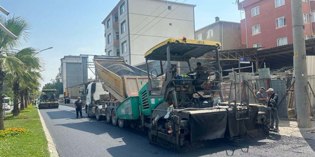 Çayırova Yavuz Sultan Selim Caddesi asfaltlandı