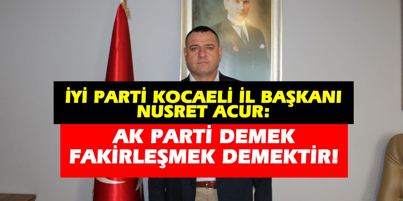 AK Parti demek fakirleşmek demektir!