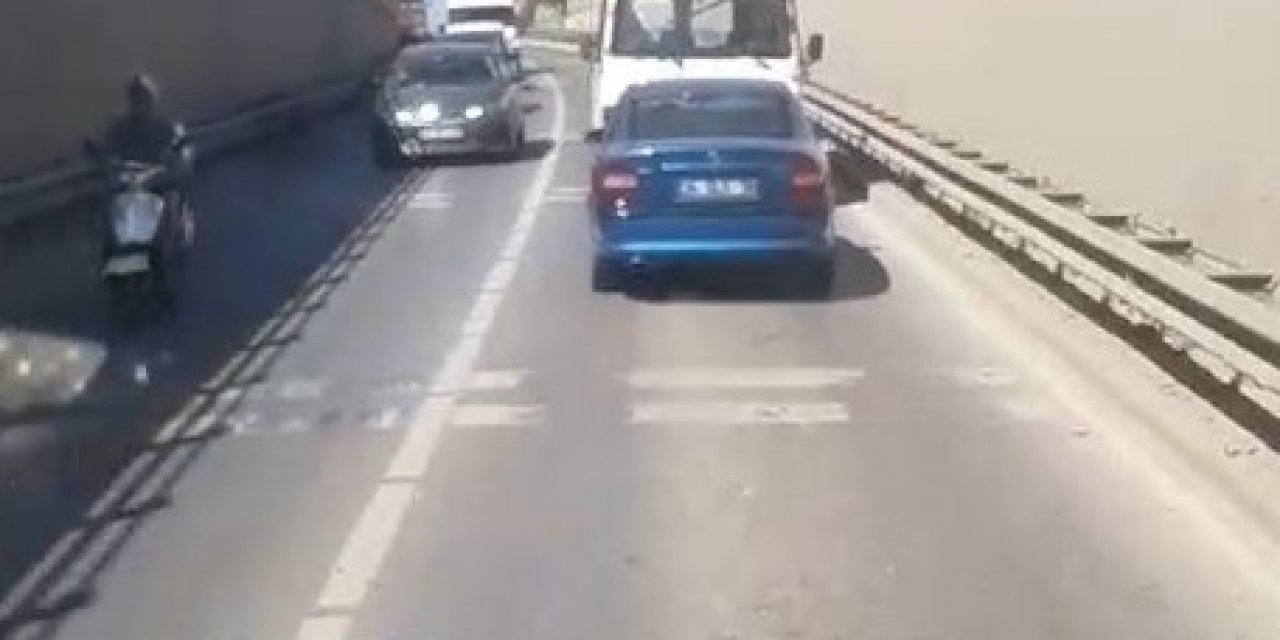 Trafikte şaşırtan anlar