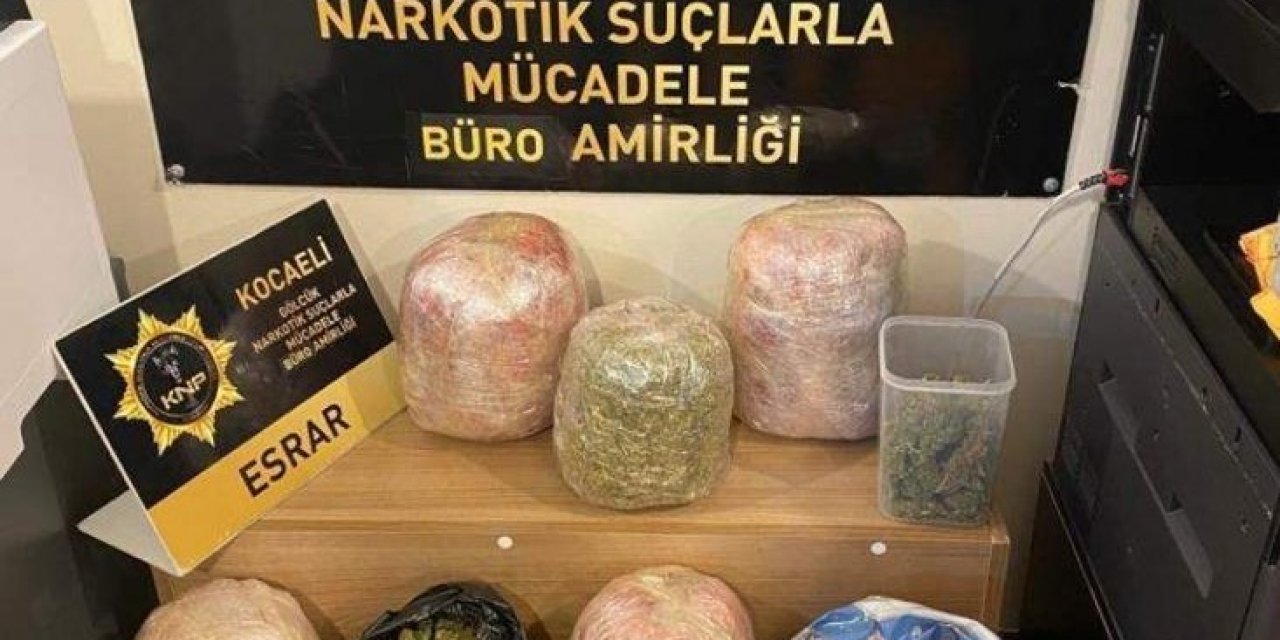 7 kilo uyuşturucu ele geçirildi