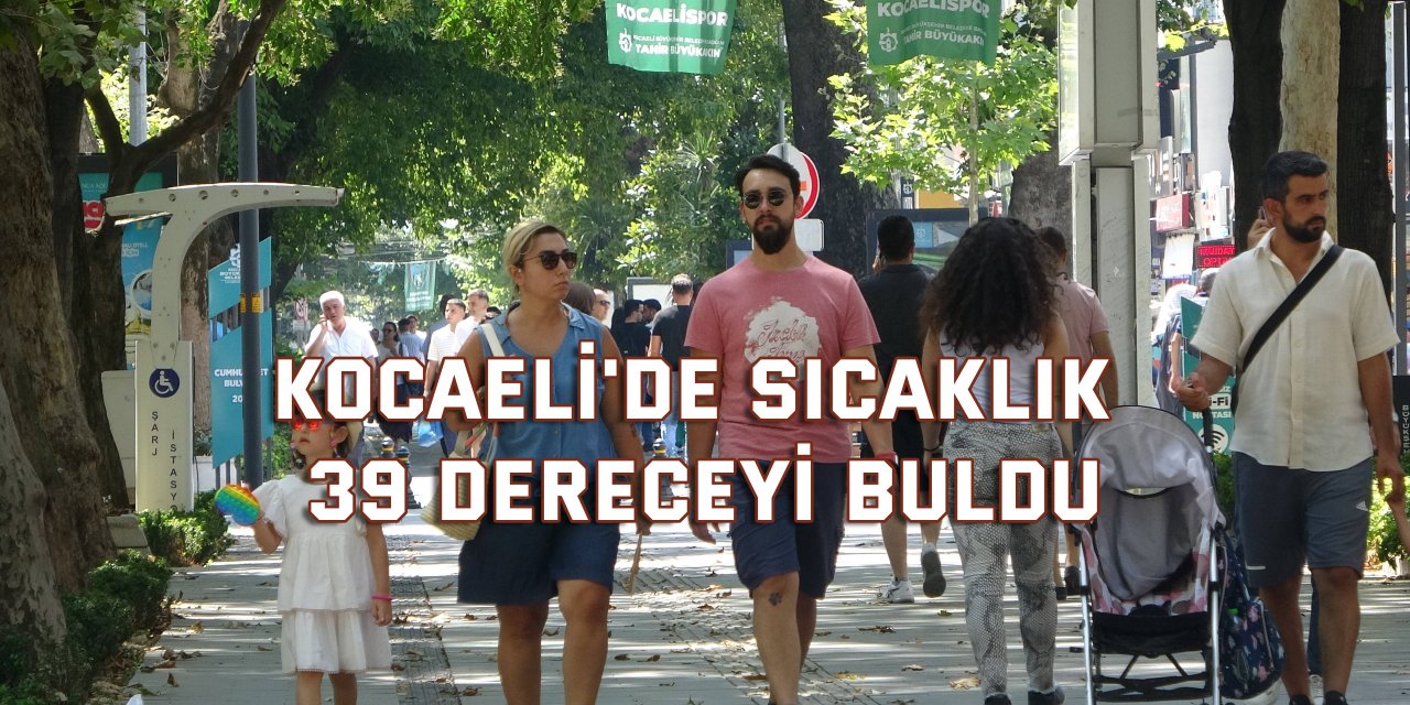 Kocaeli'de sıcaklık 39 dereceyi buldu