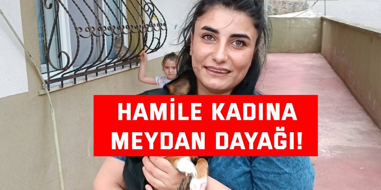 Hamile kadına meydan dayağı!