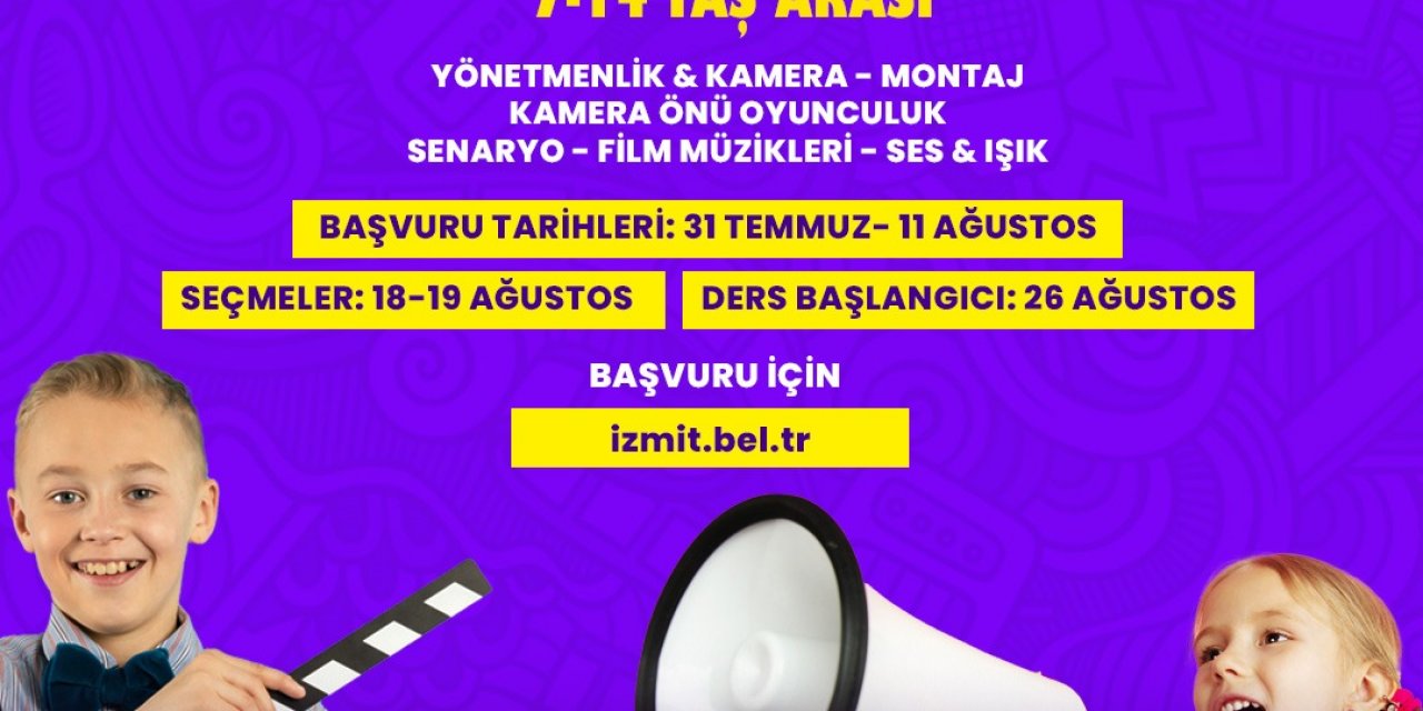 Çocuk Sinema Okulu için yeni başvurular başlıyor