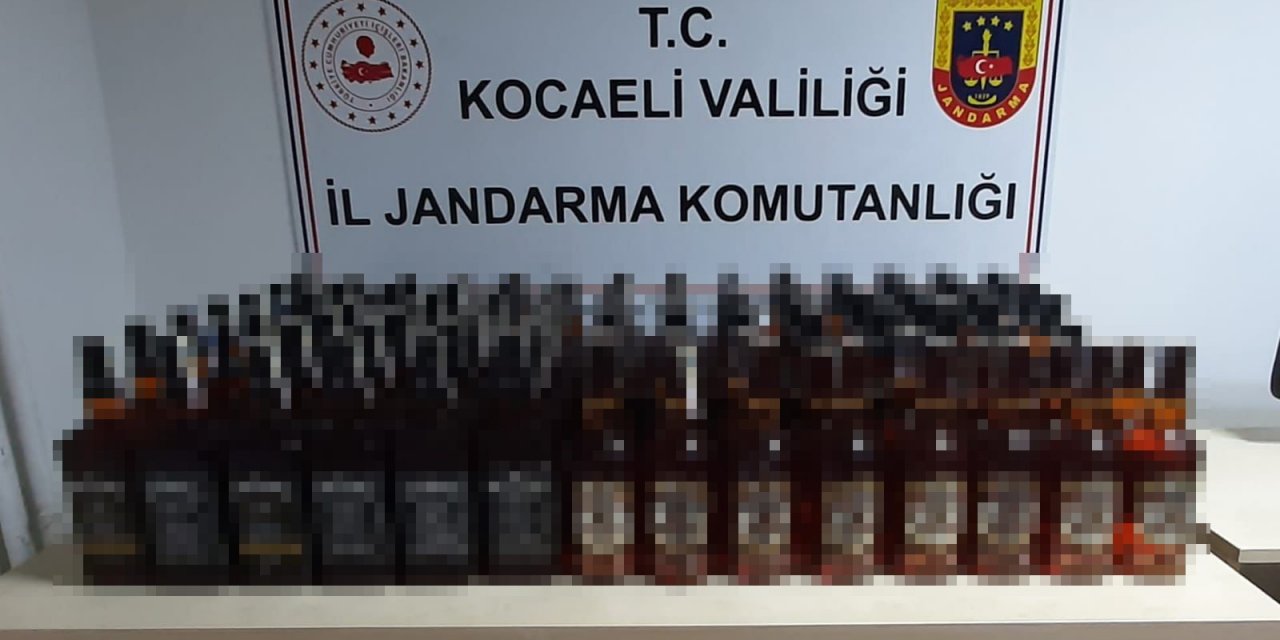 Kaçak içkiye jandarma engeli