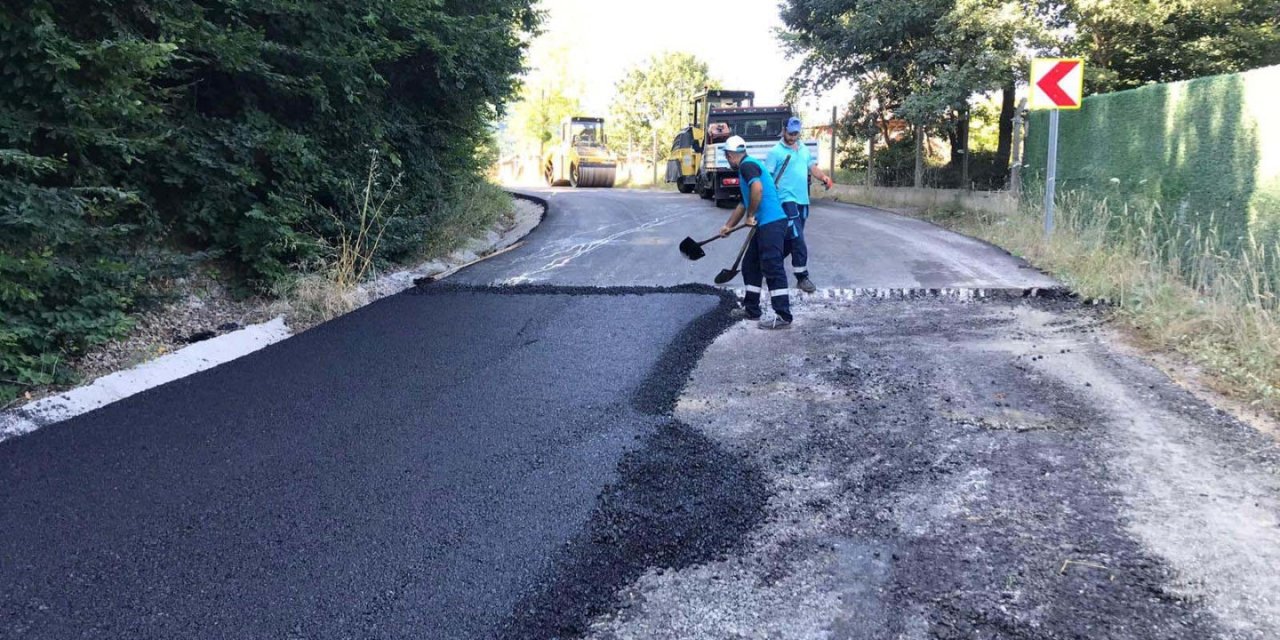 İznik Yolu’na 8 bin ton asfalt