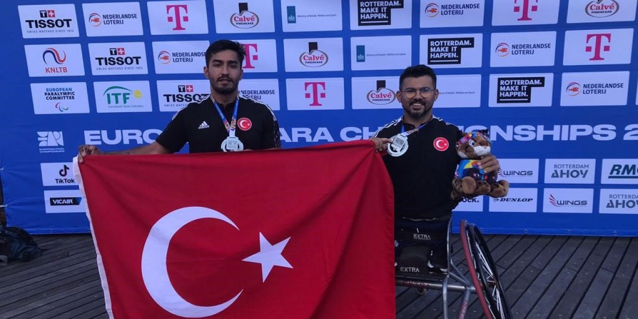 Uğur Altınel ve Ahmet Kaplan’dan çiftlerde gümüş madalya