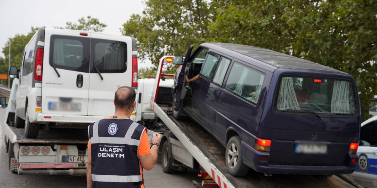 54 korsan servis aracı trafikten men edildi