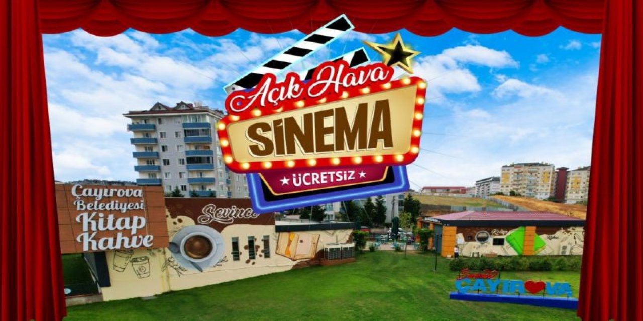 Çayırova’da açık hava sinema keyfi