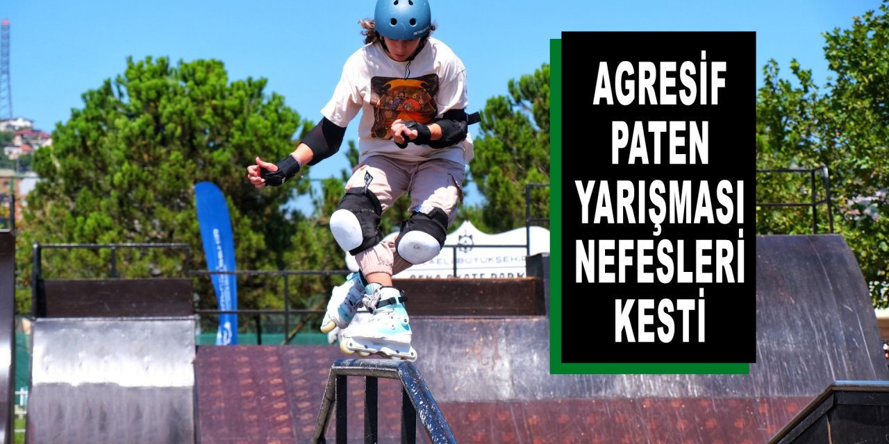 Agresif paten yarışması nefesleri kesti