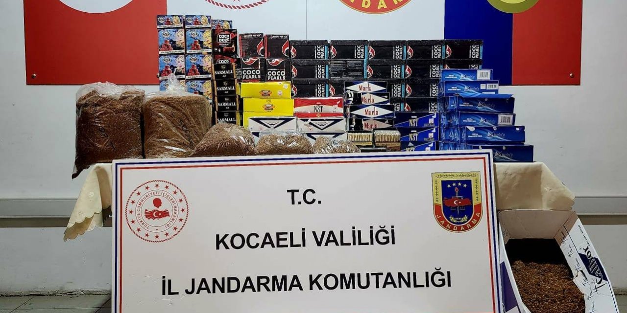 Gebze'de kaçak sigara operasyonu