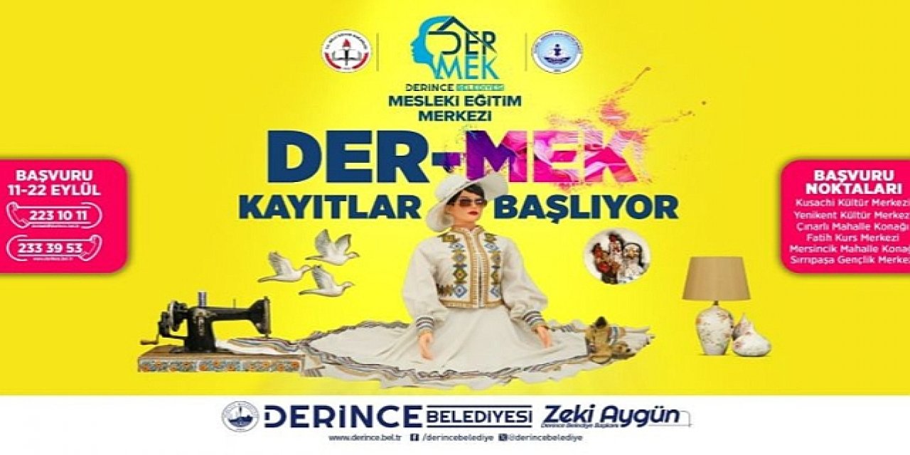 DER-MEK'te kayıtlar başlıyor