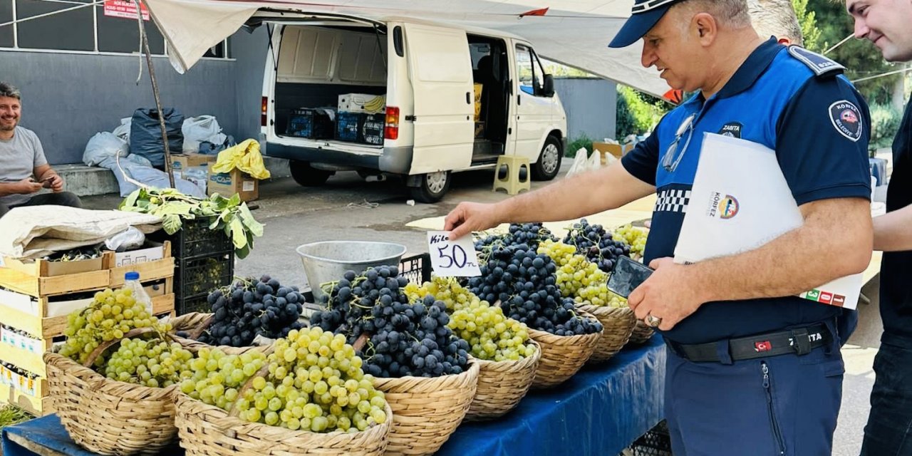 Zabıtadan pazar denetimi