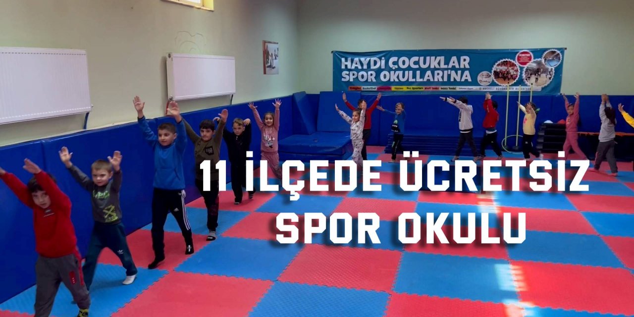 11 ilçede ücretsiz spor okulu
