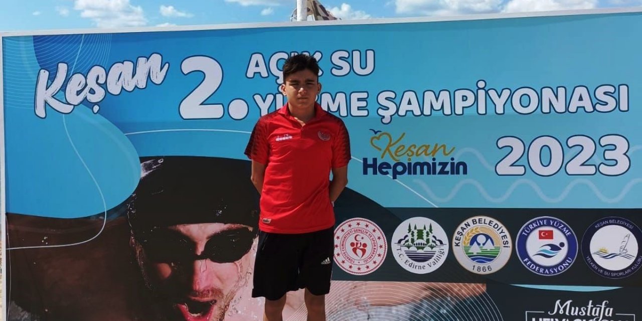 Eymen Taha, Saros Körfezi’nde iki dalda ikinci oldu