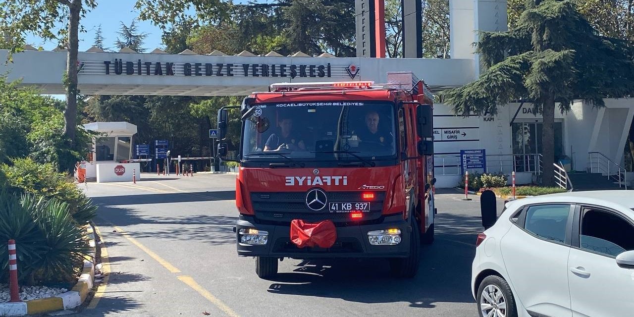 TÜBİTAK’ta solvent tankında yangın