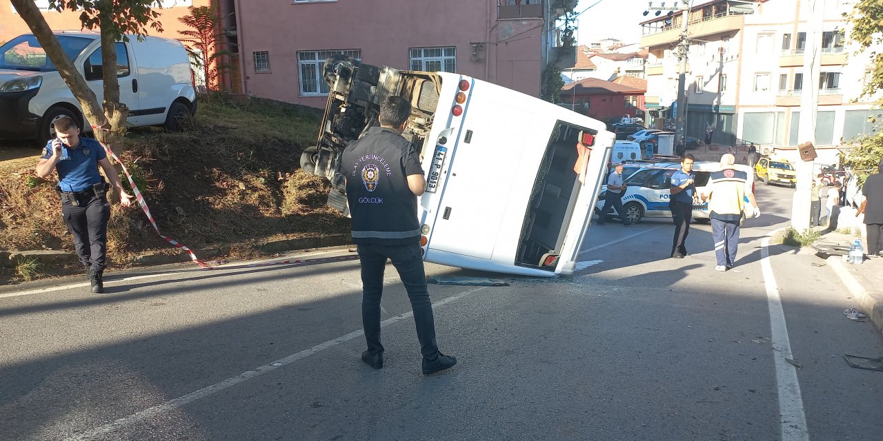 Kocaeli’de işçi servisi kazası: 1 ölü, 1 ağır yaralı