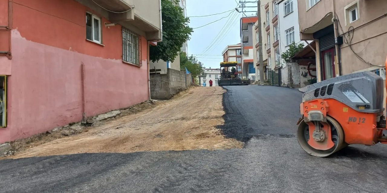 Köşklü Çeşme’de  Asfalt Çalışması