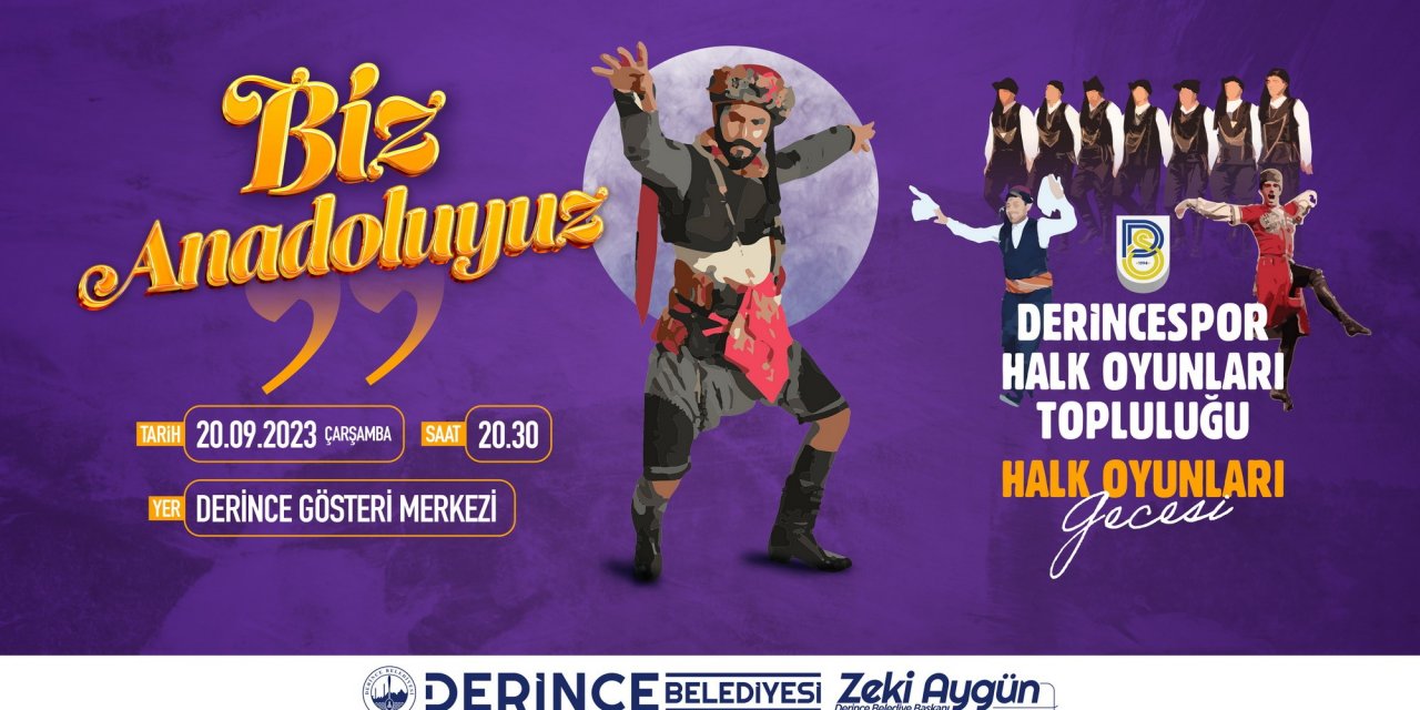 Derince’de halk oyunları rüzgarı