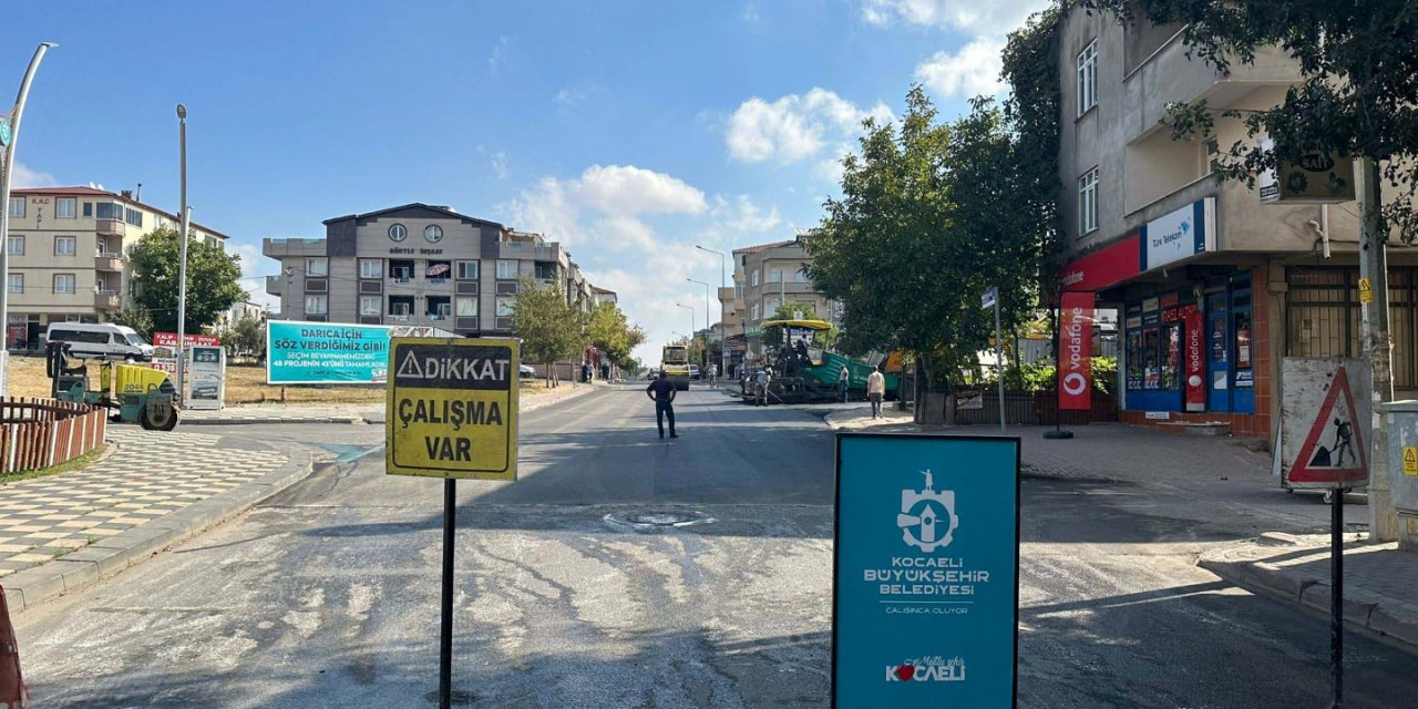 Aşık Veysel Caddesi asfaltlandı