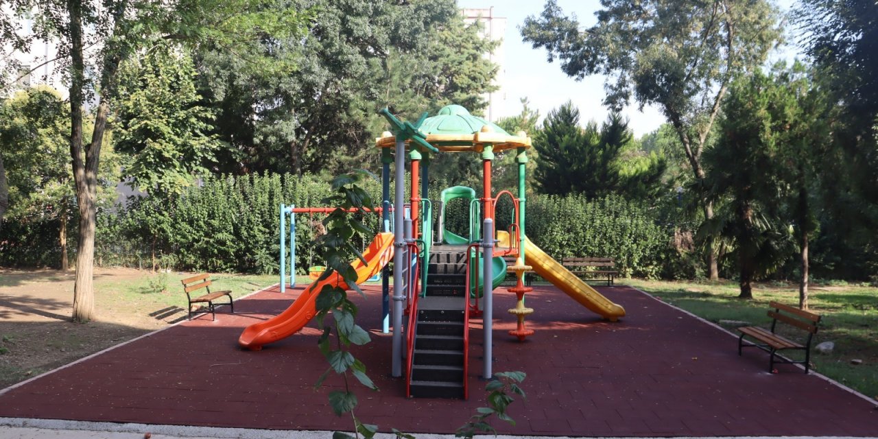 Park alanları güvenli Konforlu hale getiriliyor