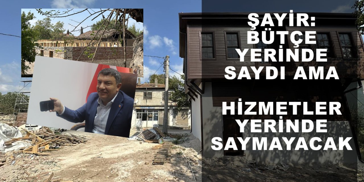 Şayir: Bütçe yerinde saydı ama  hizmetler yerinde saymayacak