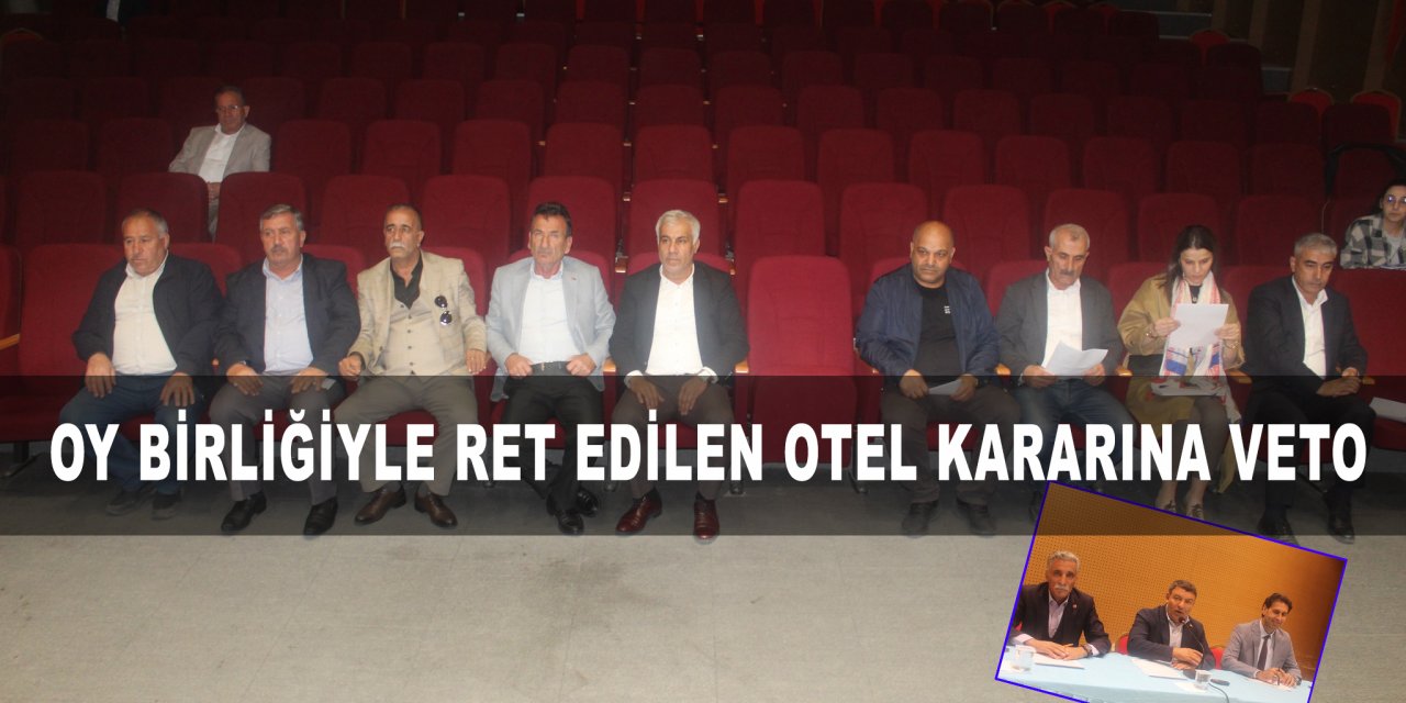 Oy birliğiyle ret edilen  otel kararına veto