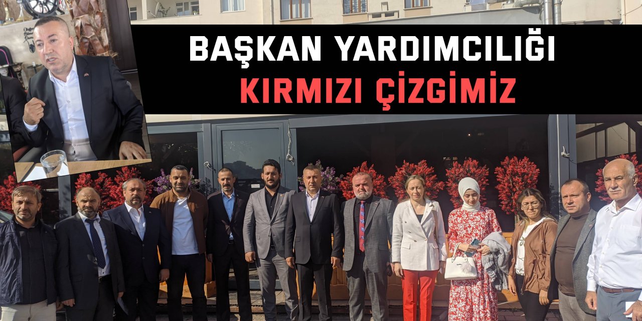 Başkan yardımcılığı  KIRMIZI ÇİZGİMİZ