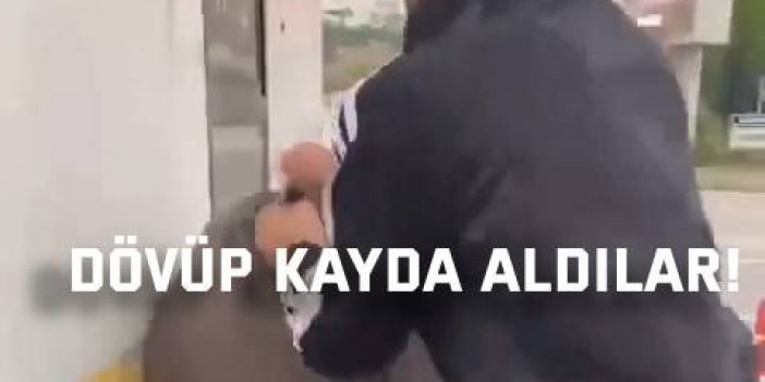 Dövüp kayda aldılar!